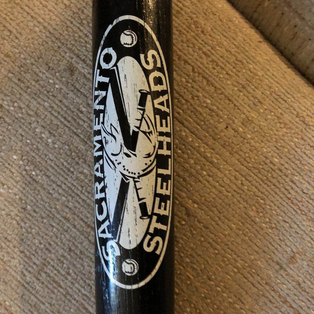 Souvenir bat from Sacramento Steelheads